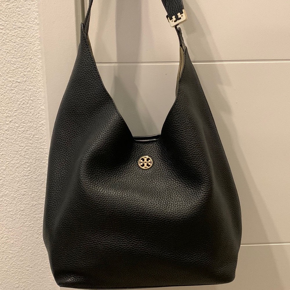 Black Tory Burch Boho Slouch Purse